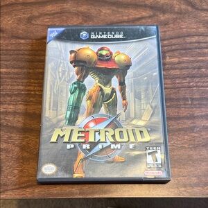 Nintendo GameCube Metroid Prime - Black and Gold Case